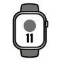 Apple Watch Series 11 GPS + Cellular 46mm Titanio Natural Correa Deportiva Gris Piedra S/M